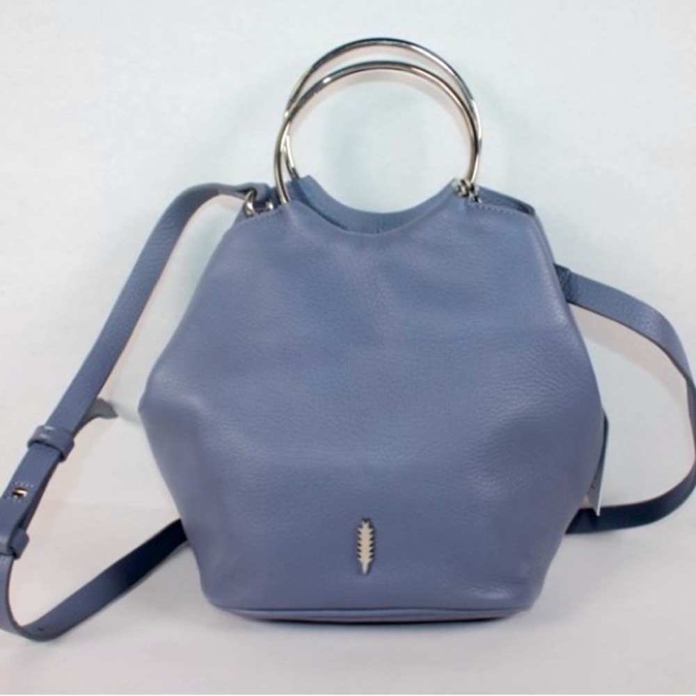 Like New WITH TAGS Thacker Blue Bonnie O-Handle Bucket Crossbody
